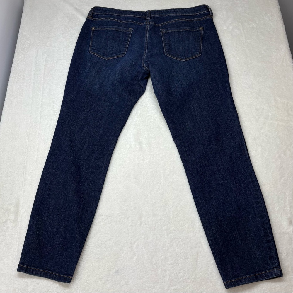 R Jeans Dark Wash Mid Rise Skinny Stretch Denim Blue Jeans Womens Size 31 Pants - Picture 8 of 10